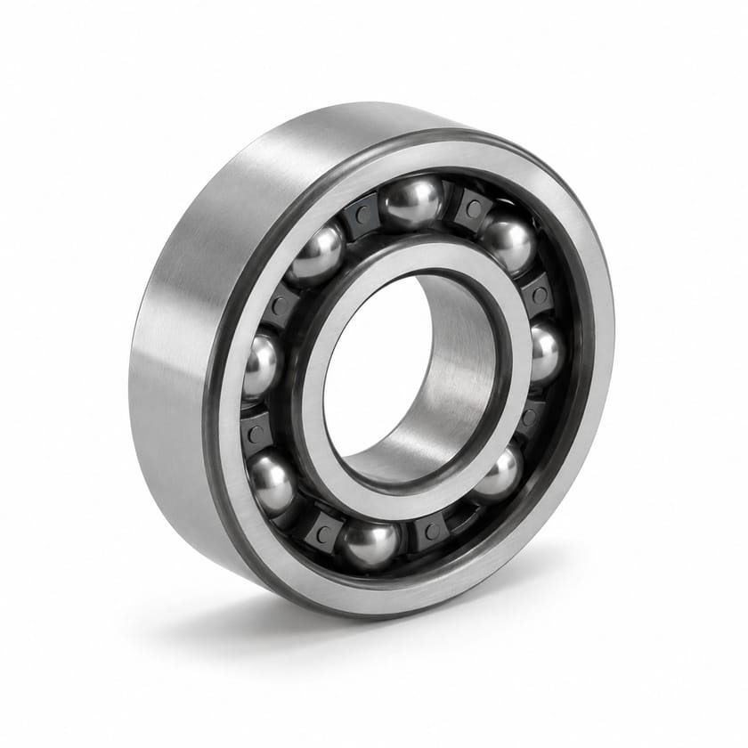 Roulement à billes polyvalent reprenant des charges radiales et axiales modérées.