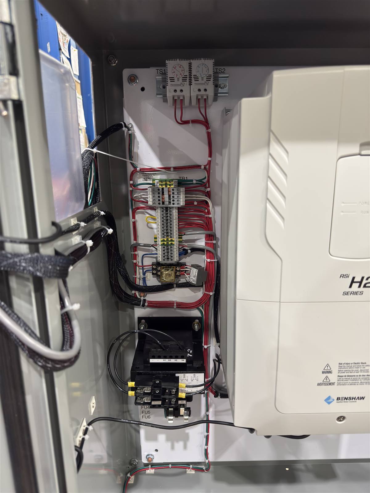Variable frequency drive panel with Benshaw RSi H2 drive